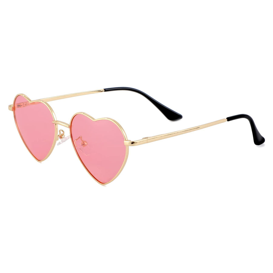 EYLRIM Polarized Heart Shape Sunglasses for Women Cute 