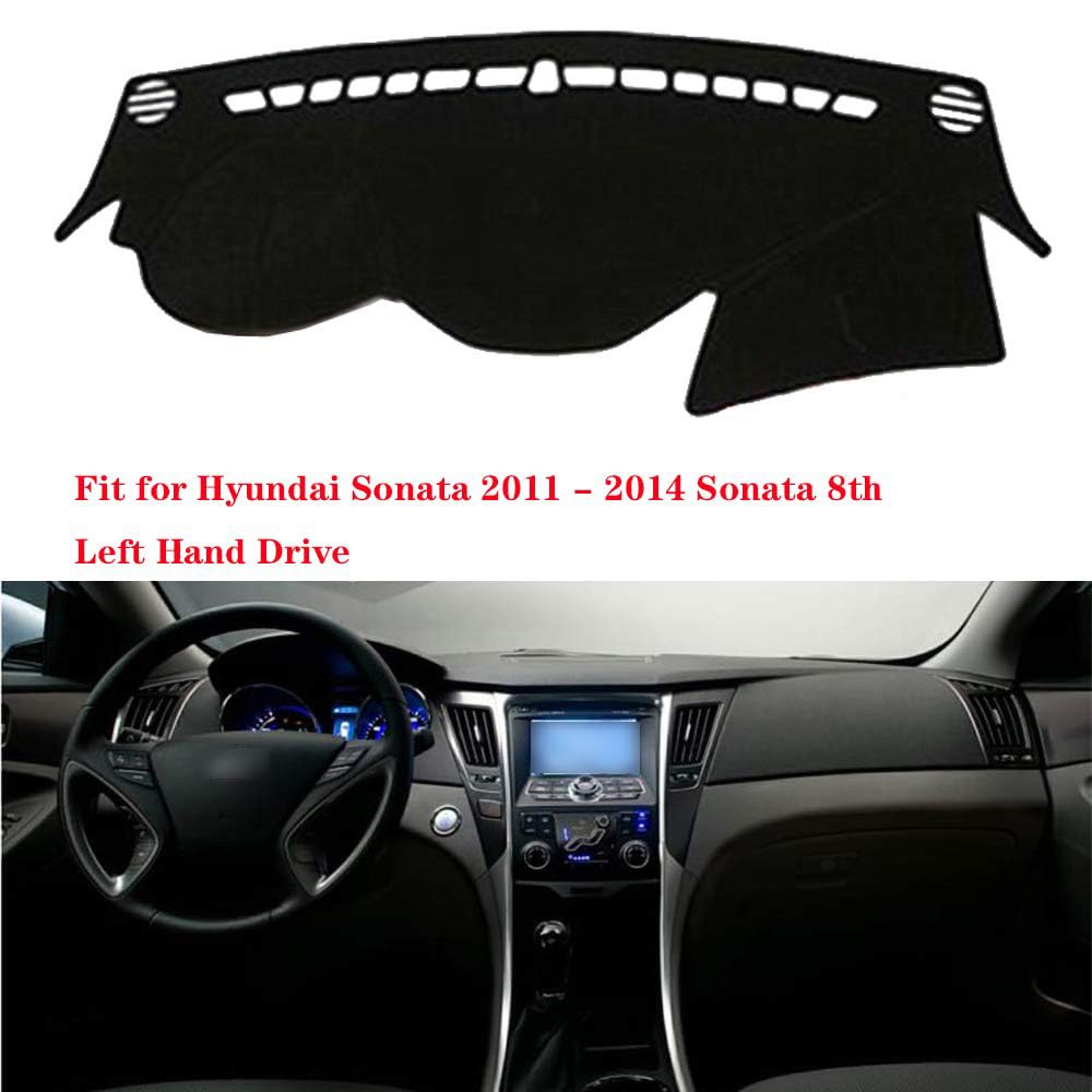 Car Auto Dashboard Cover for Hyundai Sonata 2011 2012 2013 2014 Sonata 8 Left Hand Drive Dashmat Pad Carpet Dash Mat