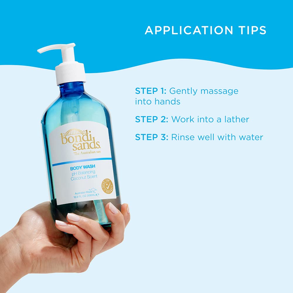 Body Wash | pH Balanced Formula Helps Prolong Your Tan and Gently Cleanses + Softens with Aloe Vera and Coconut | 17 Oz/500 mLââ‚¬¦