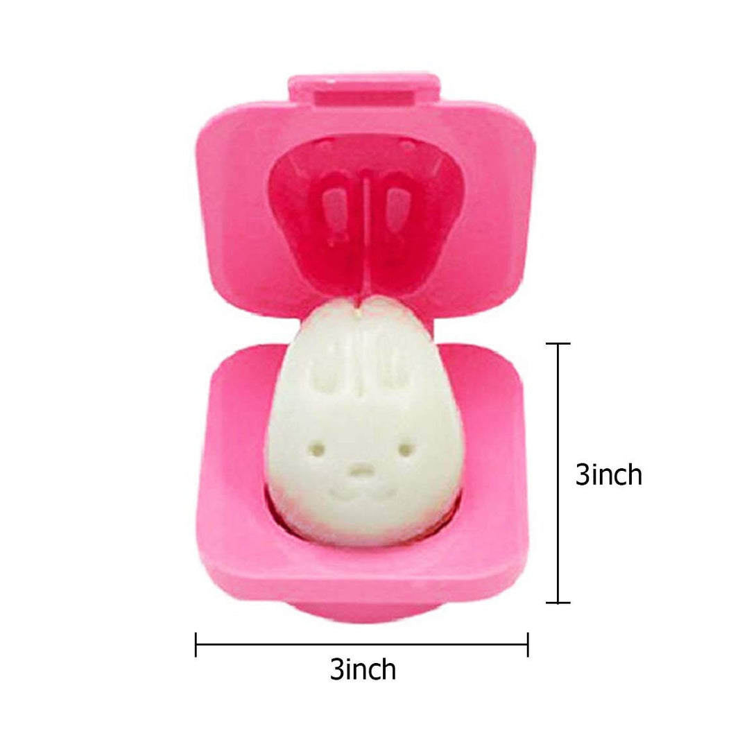 6Pcs Egg Rice Mold Hard Boiled Egg Mold Fish Car Heart Shape Onigiri Mold Rice Ball Maker, Fondant Cake Pop Decorating Tool Fun Cookery Kitchen Gadgets