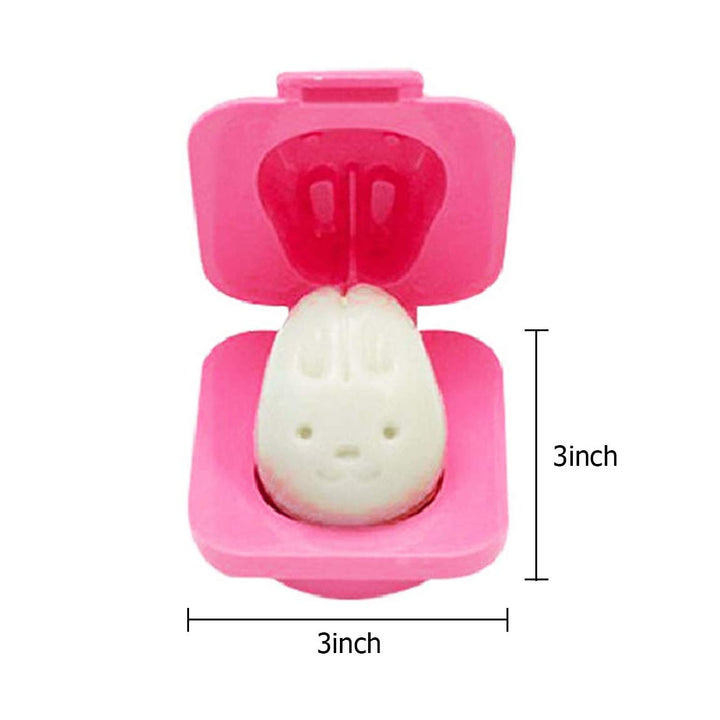 6Pcs Egg Rice Mold Hard Boiled Egg Mold Fish Car Heart Shape Onigiri Mold Rice Ball Maker, Fondant Cake Pop Decorating Tool Fun Cookery Kitchen Gadgets