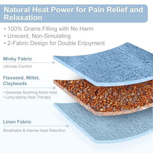 SuzziPad Microwave Heating Pad, 6.5x12” Reusable Moist 