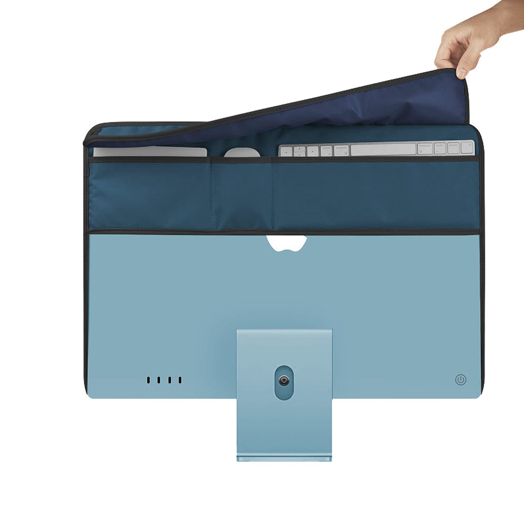 Dust Cover for 2021 Apple iMac(24-inch),Cover Compatible for iMac 2021 24 inch,Monitor Computer Protector Case,Protect Computer Screen Keep Clean (Blue)