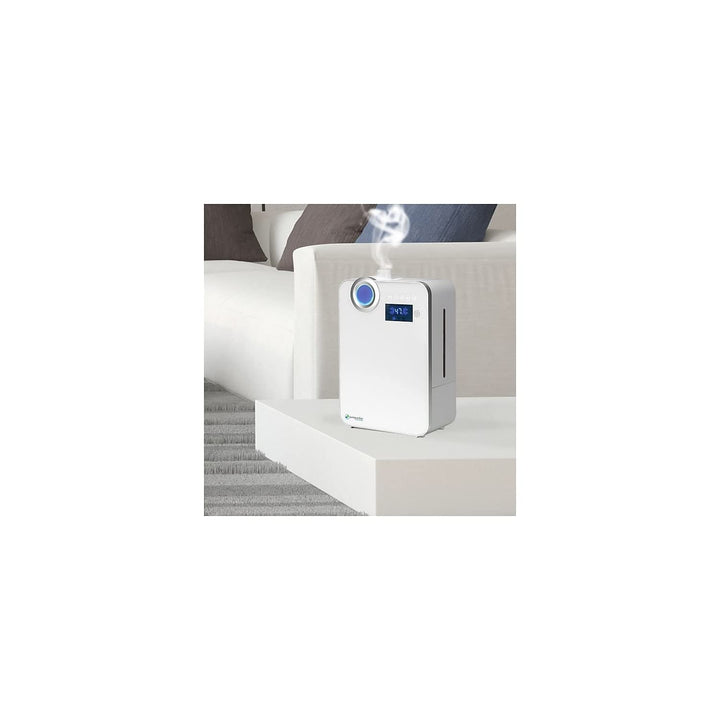 12.5L Output per Day Ultrasonic Warm and Cool Mist Humidifier, Large Room, Home, Office, Easy Quiet Operation, Digital Display, Auto Humidistat, Timer, Auto Shut-Off, Pure Guardian H7550