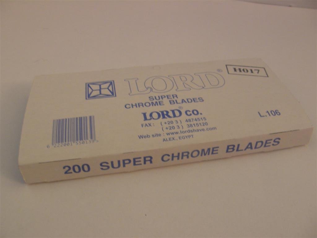 200 Double Edge Safety Razor Blades Super Chrome