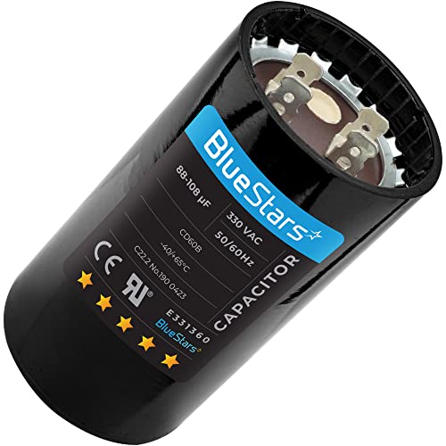 BlueStars 88-108 uf mfd 330VAC Volts Round Motor Start 