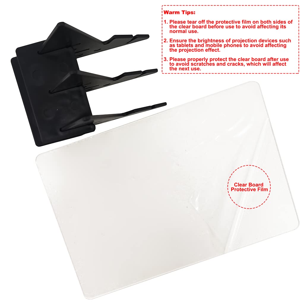 Optical Drawing Board Sketching Tool Acrylic Sketch Wizard Sketch Drawing Board Tracing Board Painting Artifact for Beginners and Kids