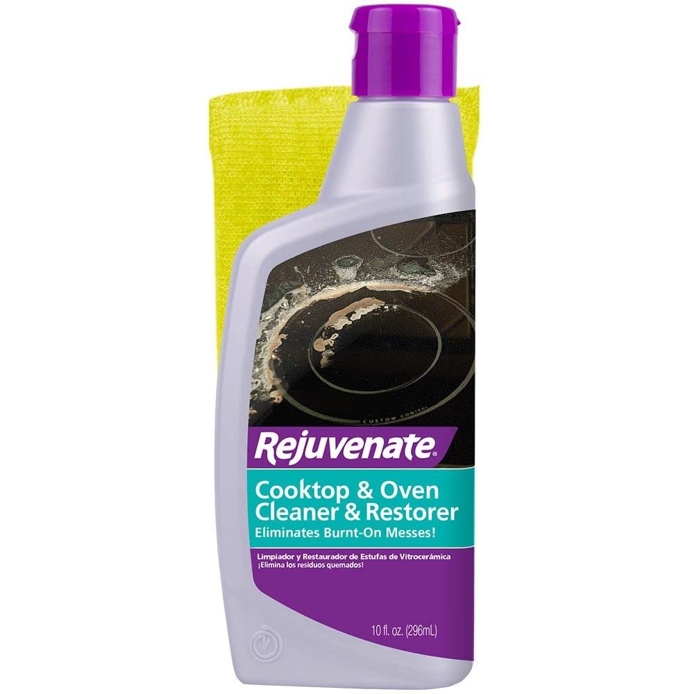 Rejuvenate Cooktop & Oven Cleaner & Restorer with Applicator Scrubbing Pad, 10 oz