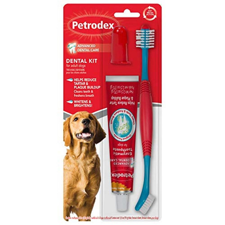 Dental Care Kit for Adult Dogs, Poultry Flavor, 3 Piece Set