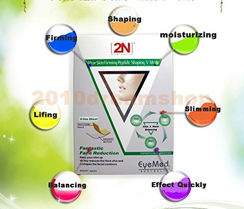 7Pcs+Bandage: Face Firming Mask, Face Slimming Cheek Mask, Chin Lift Up Mask With Bandage Belt For Tightening Face Skin And Making V-Line Chin And Whitening + Moisturizing (7Pcs+B