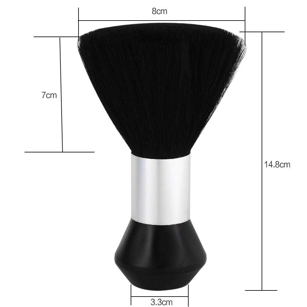 Barber Brush, Professional Soft Black Barber Hair Cutting Neck Duster Cleaning Brush Styling Tools