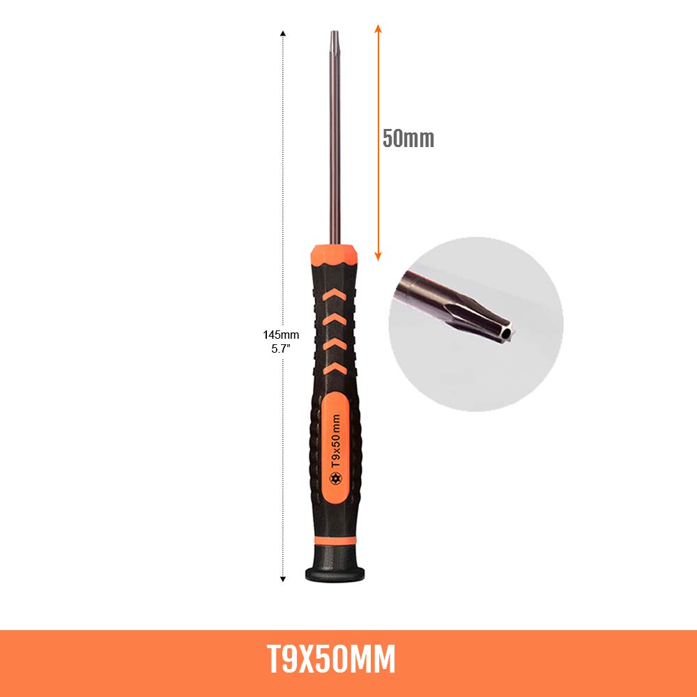 T9 Torx Security Screwdriver, Torx TR9 Screwdriver for PS3,PS4 Tear Down, Cleaning and Repair