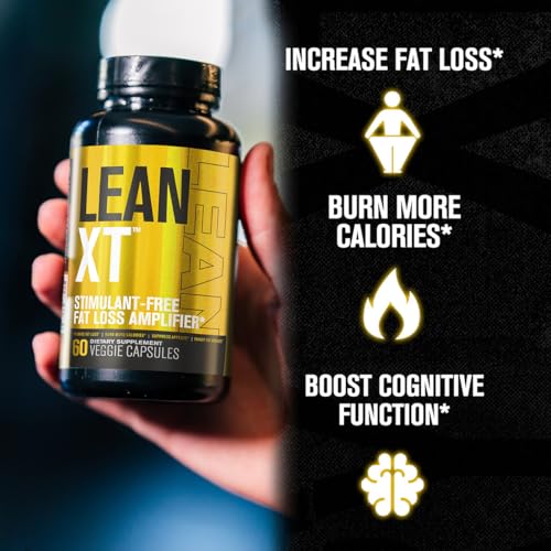 Lean-XT Caffeine Free Fat Burner - Non Stim Weight Loss Supplement, Appetite Suppressant & Metabolism Booster | Acetyl L-Carnitine, Green Tea Extract, Forskolin - 60 Natural Diet Pills