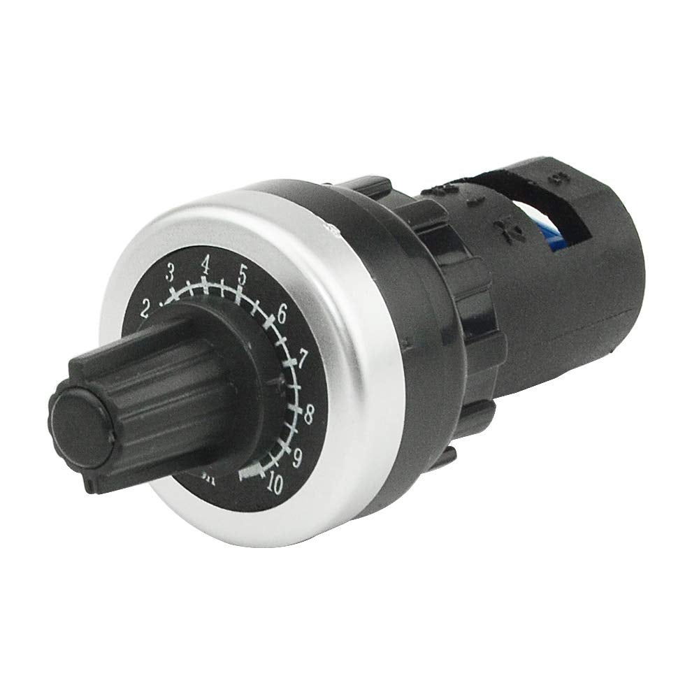 2 PCS LA42DWQ-22 22mm 10K Ohm Variable Speed Drive Potentiometer Rotary Potentiometer Inverter Converter (10K)