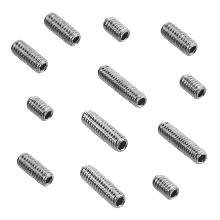400pcs M2.5 x 4/6 / 8 / 10mm A2-70 Stainless Steel Cup Point Grub Screw Set Allen Head Hex Socket Screw Assortment Kit (DIN916 &amp; GB80)