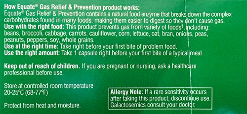 Equate Gas Relief &amp; Prevention Food Enzyme Diet