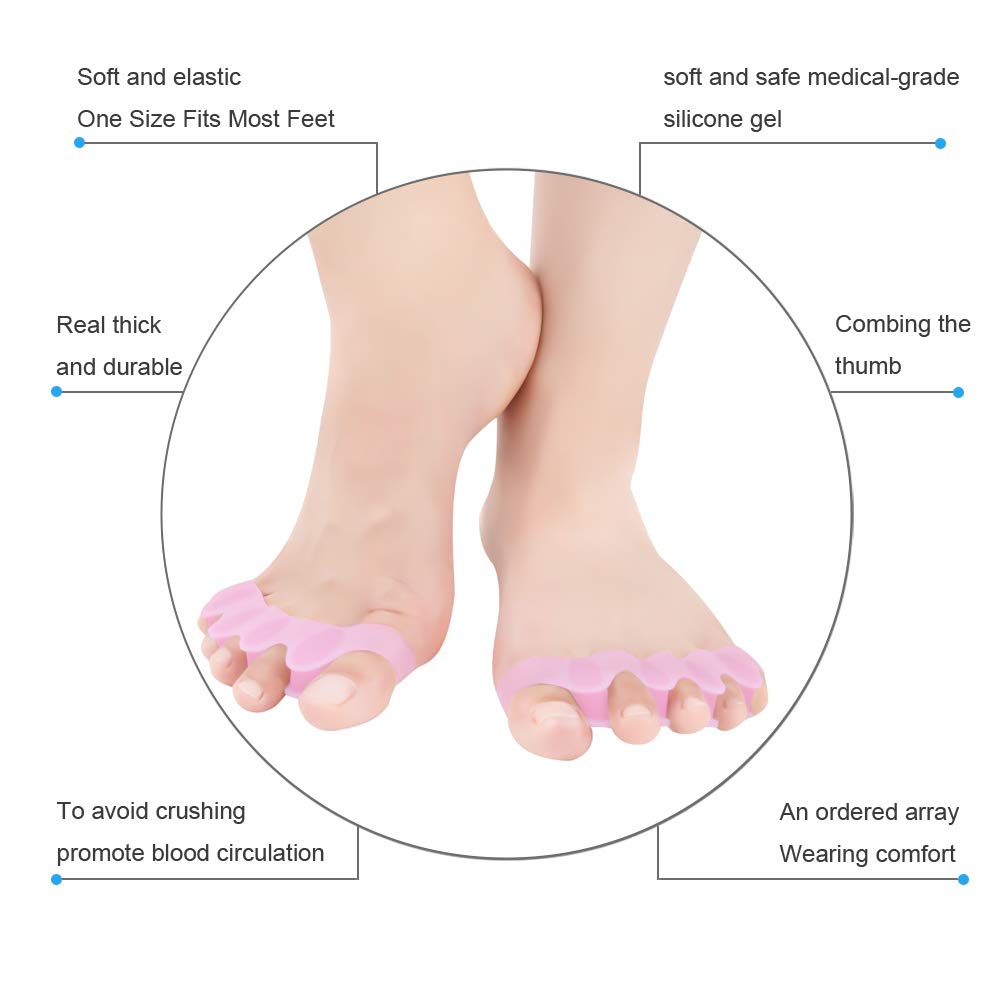 Gel Toe Stretcher & Toe Separators, Bestrice Bunion