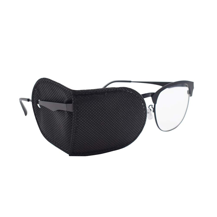 FCAROLYN 6pcs Eye Patches for Glasses (Large Size,Black