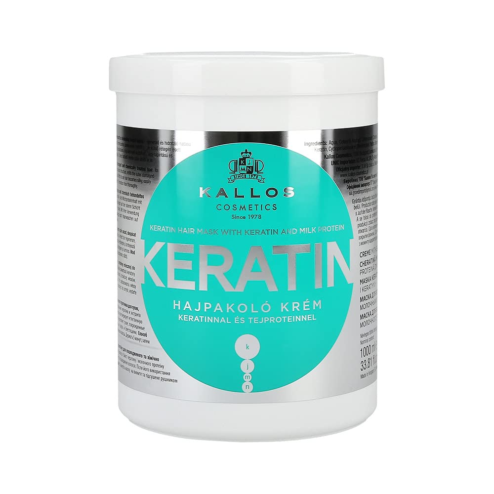 Keratin Hair Mask with Keratin and Milk Protein for Dry, Damaged and Chemically Treated Hair - 1000ml