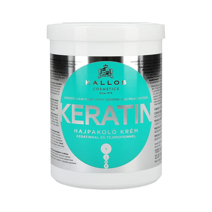 Keratin Hair Mask with Keratin and Milk Protein for Dry, Damaged and Chemically Treated Hair - 1000ml