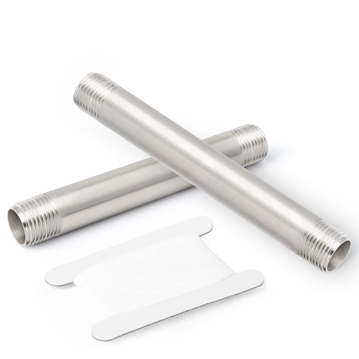TAISHER 2PCS Stainless Steel Pipe Fittings, 1 NPT x 1 N