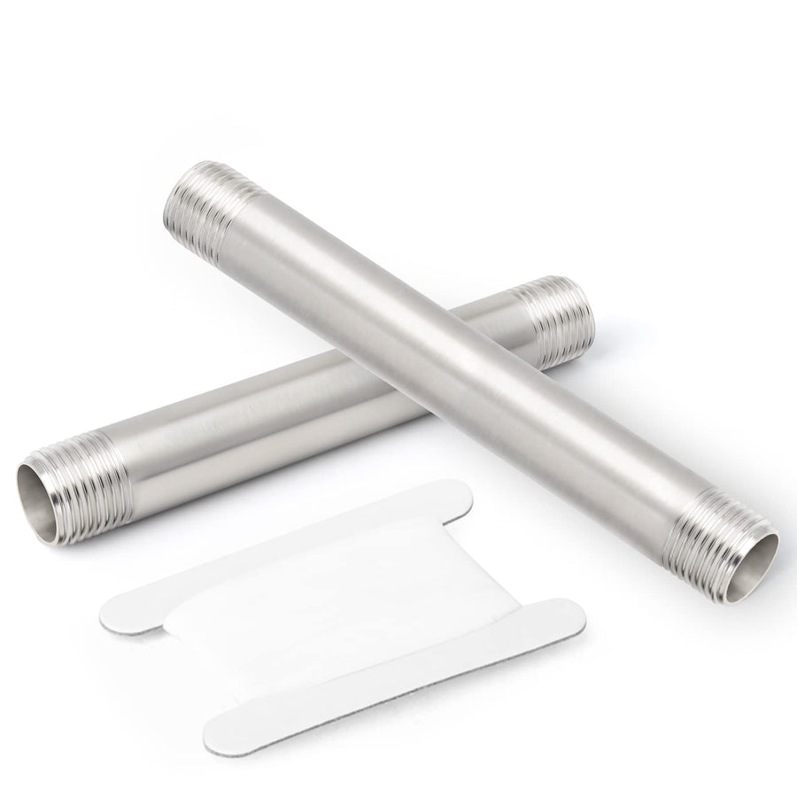 TAISHER 2PCS Stainless Steel Pipe Fittings, 1 NPT x 1 N