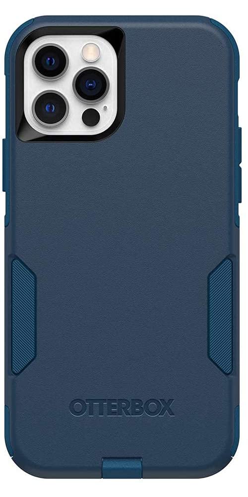 iPhone 12 &amp; iPhone 12 Pro Commuter Series Case - Bespoke Way (Blazer Blue/Stormy SEAS Blue), Slim &amp; Tough, Pocket-Friendly, with Port Protection