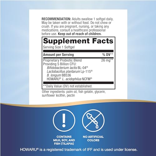 Nature&#39;s Way Elite Extra Strength Probiotic Pearls for Men and Women, Supports Digestive, Immune, Colon Health*, 5 Billion Live Cultures, No Refrigeration Required, 30 Softgels (Packaging May Vary)