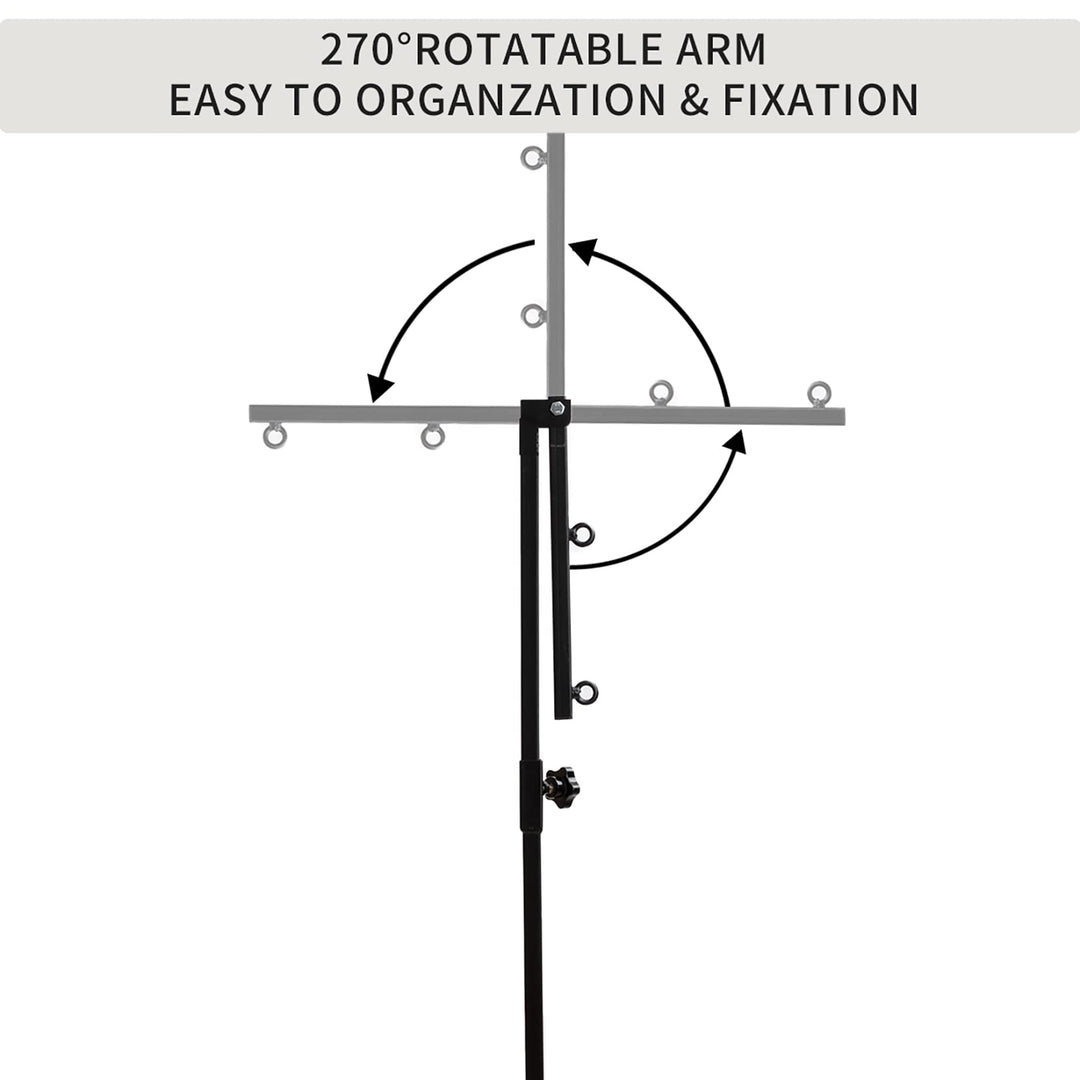 Dog Grooming Arm with Clamp, Dog Grooming Loop Noose and No Sit Haunch Holder for Medium &amp; Small Pets, 35.4 Inches, Adjustable Height