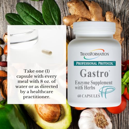 - Gastro Enzyme Supplement with Herbal Blend &amp; Vitamin E, Alleviate Gastrointestinal Discomfort, Digestive Function, Support for Relief of Heartburn, 60