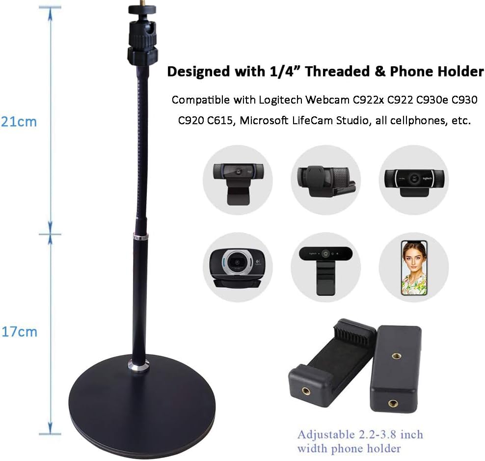 Etubby Adjustable Desktop Stand for Logitech Webcam C92