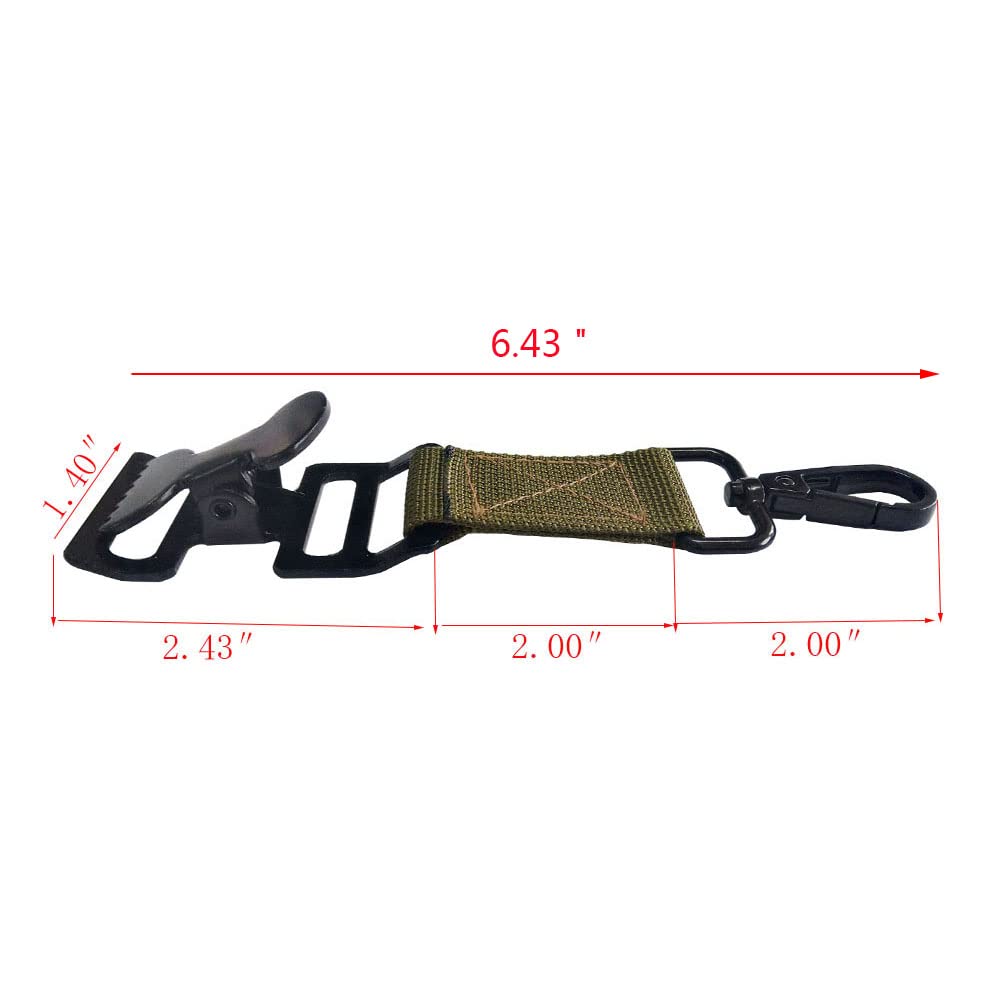 Glove Clip for Work Glove Holder Clip Grabber Rescue Firefighter Turnout Gear Glove Strap with Alligator Clip Utility Clip 4 Pieces