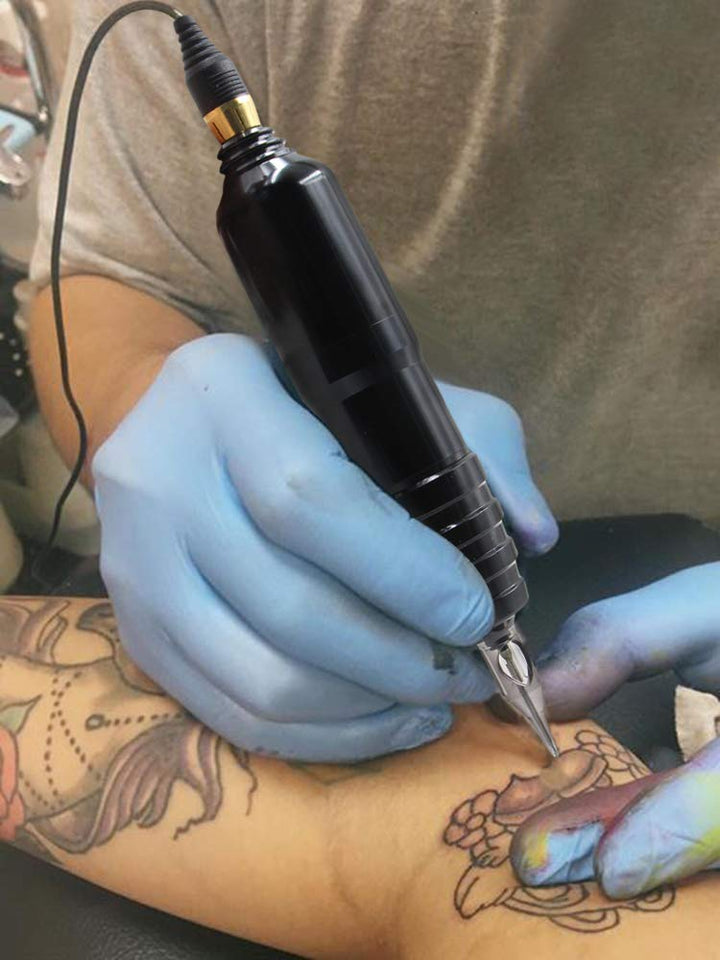 Rotary Tattoo Pen Machine - Rotary Tattoo Machine &amp; Permanent Makeup Pen Tattoo Gun with Cartridge Tattoo Pen rca Cord for Liner Shader Supply Cartridge Needles Tattoo Supplies