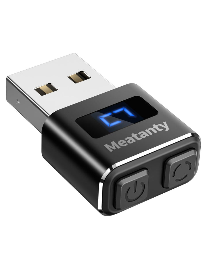 Meatanty USB Mouse Jiggler Tiny Undetectable Mouse Mover with Separate Mode and ON/OFF Buttons,Digital Display and Protective Cover,Supports Multi-Track,Driver-Free,Plug-and-Play Keeps PC/Laptop Awake