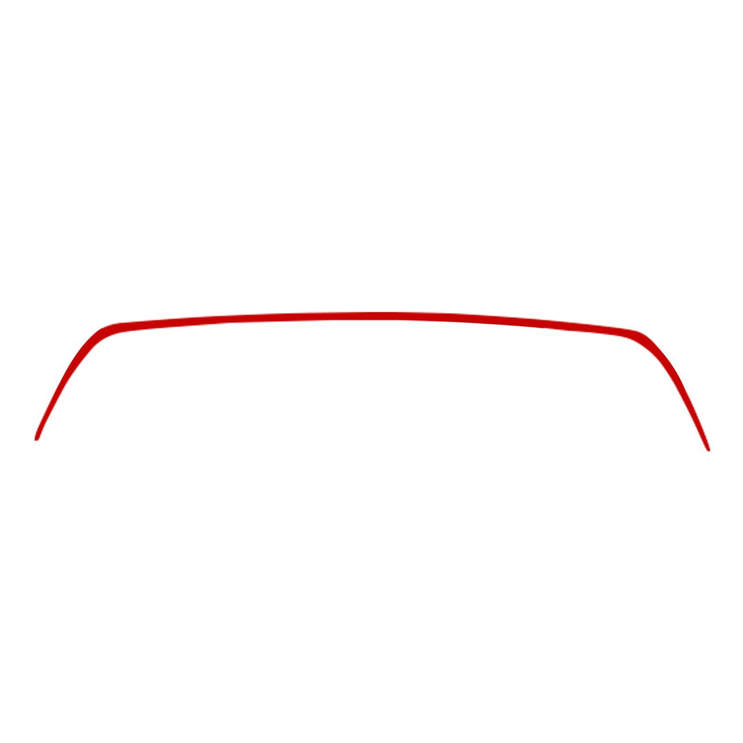 Xotic Tech Front Grille Pinstripe Pre-Cut Styling Front Hood Panel Edge Molding Trim Vinyl Sticker Decal Compatible with Subaru WRX STI 2015-2017 (Glossy Red)