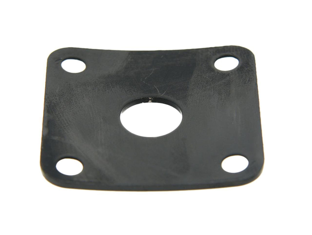 Black Metal Curved Base Bottom Jack Plate Square Jackplate for USA LP Les Paul