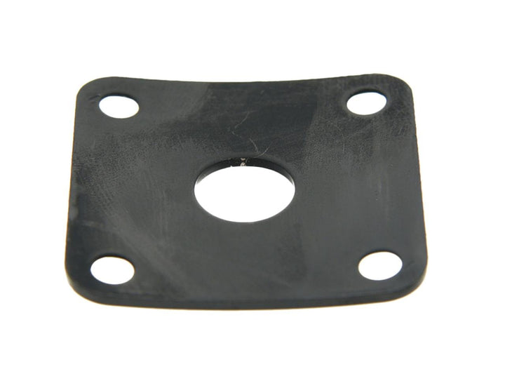 Black Metal Curved Base Bottom Jack Plate Square Jackplate for USA LP Les Paul