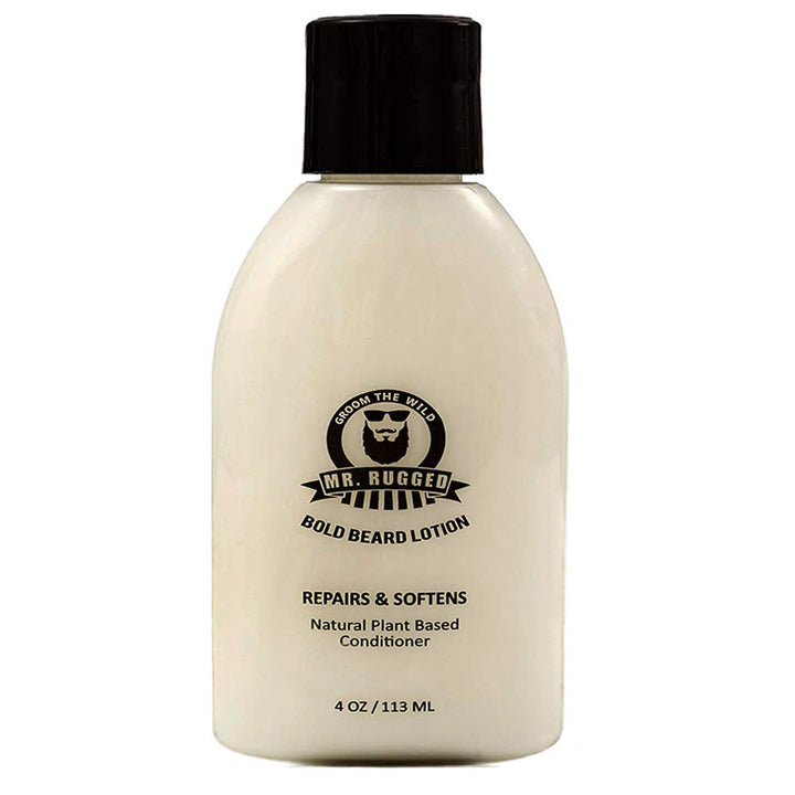 Mr. Rugged Bold Beard Lotion Conditioner - Repair, Soften &amp; Protect Facial Hair with This Luxurious Beard Conditioner - Supports Healthy Beard Growth - Paraben &amp; Sodium Chloride Free - Works Better Than Beard Oils or Beard Balms - Satisfaction Guaran
