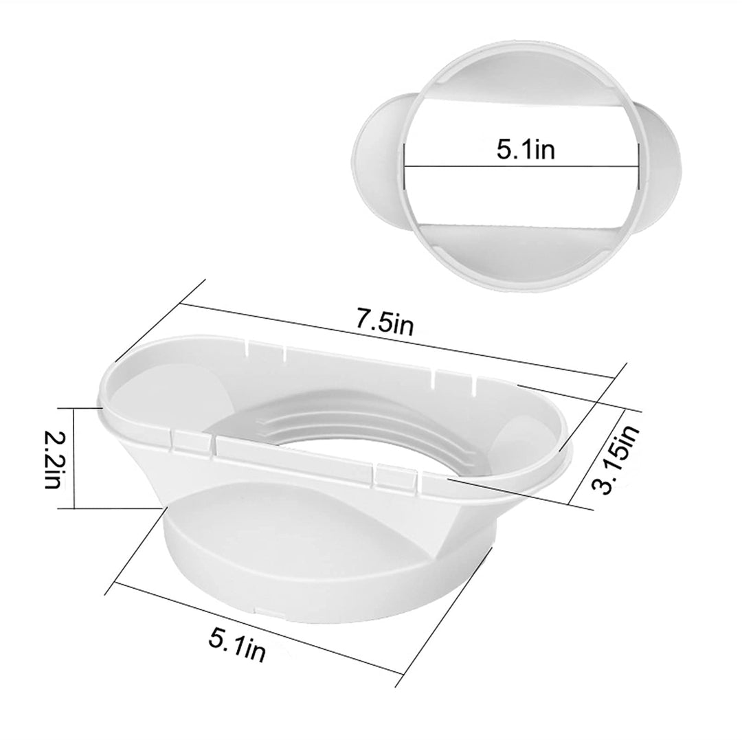 Mnwan 5.1 Inch Portable AC Window Kit, Adjustable Windo