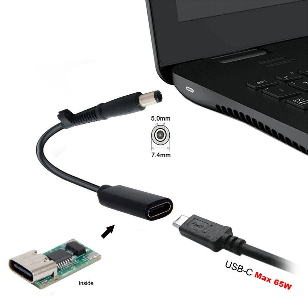 chenyang USB C to DC 20V 7.4x5.0mm PD 65W Charge Cable 