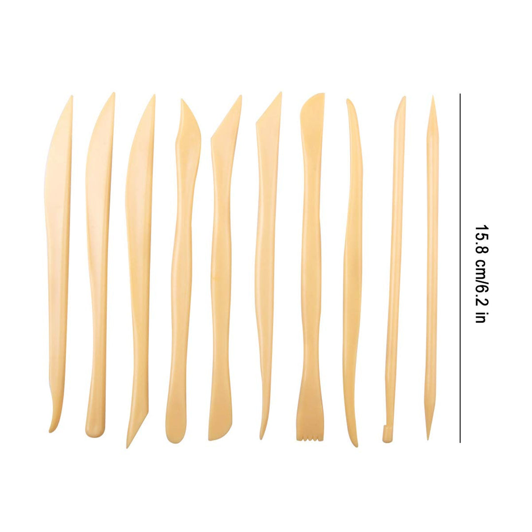 Clay Modeling Tool Set,Potters Rib,15pcs Wooden Clay Modeling Tool Set with Potters Rib Tool Pottery Clay Sculpting Tools Kit for Ceramics Carving Modeling