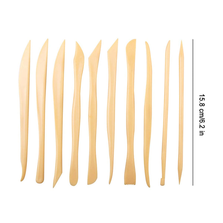 Clay Modeling Tool Set,Potters Rib,15pcs Wooden Clay Modeling Tool Set with Potters Rib Tool Pottery Clay Sculpting Tools Kit for Ceramics Carving Modeling