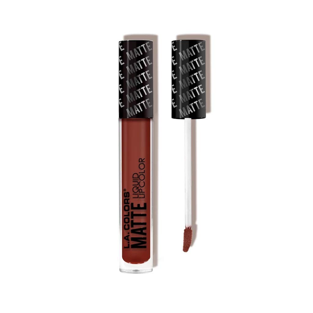 L.A Color L.A. Colors Matte Liquid Lip Color-Illusion, Red, 4 g