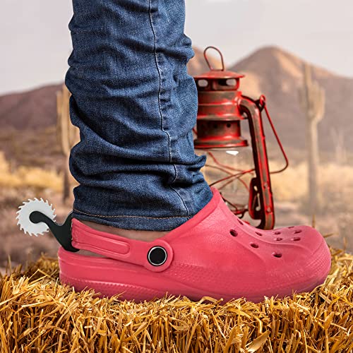Cowboy Style croc Spurs Compatible with Crocs 1 PAIR of shoe charms