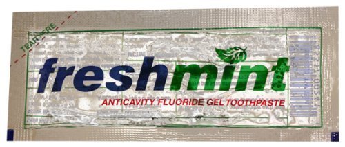 Freshmint Single Use Clear Gel Toothpaste Packets, 144 