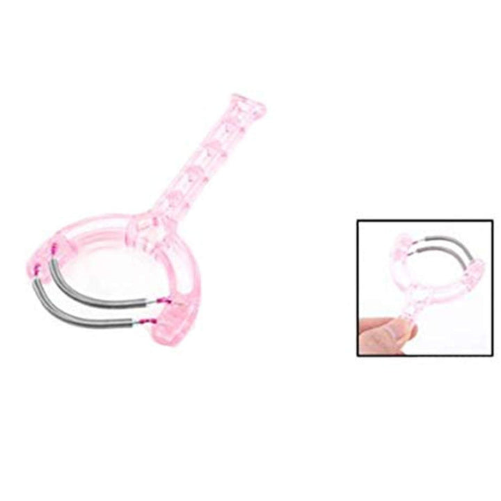 Xmhf 2Pcs Pink Handle Dual Spring Facial Fine Hair Remo