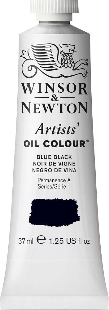 Winsor &amp; Newton Artists&#39; Oil Color, 37ml (1.25 oz) Tube, Blue Black