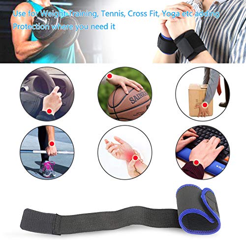 Wrist Brace Compression Wrist Strap Support Wrists forfor Men &amp; Women, Youth &amp; Elderly, Boys&amp; Girls, One Size Adjustable, Sports Wristband (Blue)