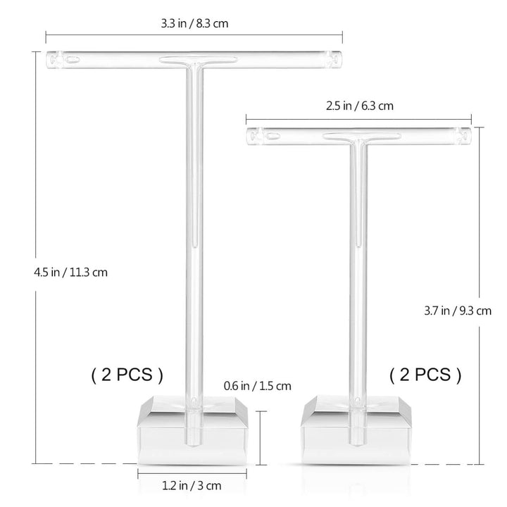 4pcs Earring Holder Jewelry Holder, Clear Acrylic Jewel