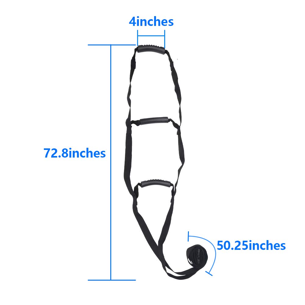 HNYG Bed Rope Ladder Caddie, Bed Ladder Assist Handles 